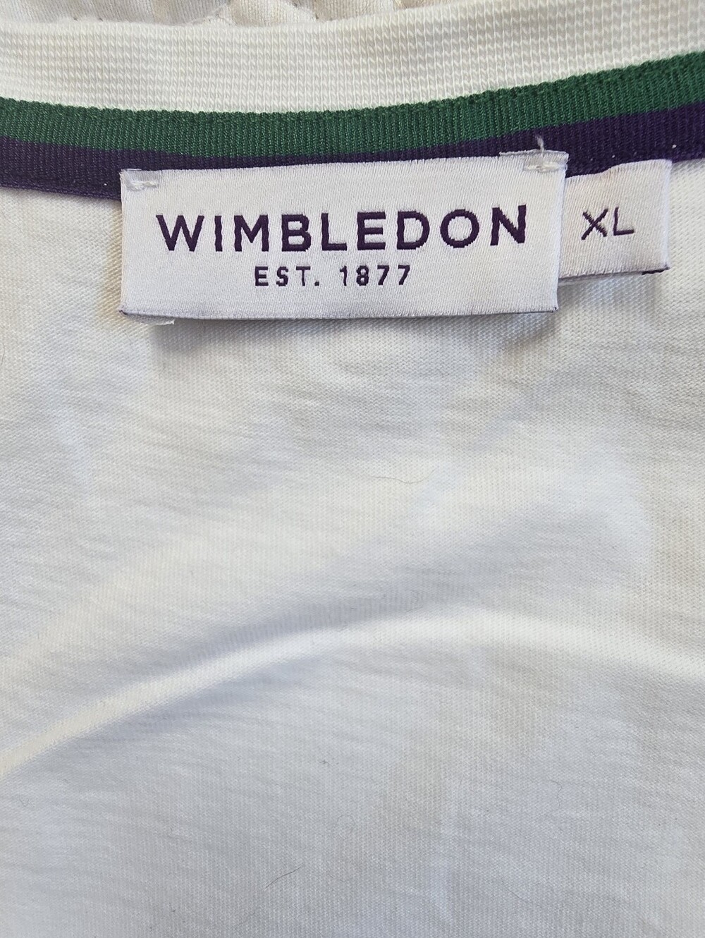 Official Wimbledon White Logo Tank Top, XL, NEW